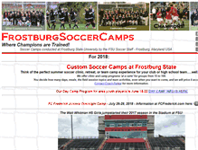 Tablet Screenshot of frostburgsoccercamp.com